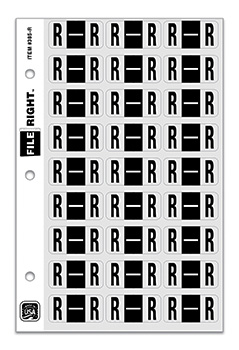 File right™ brand - alphabet labels